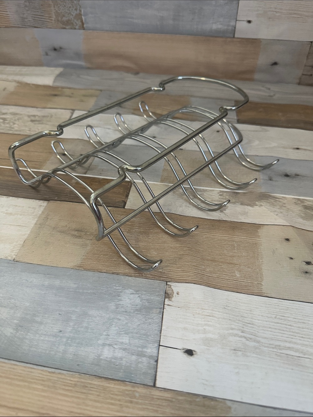 Stainless Steel Wine Glass or Mug Rack - Silver